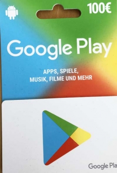 Google Play Geschenkkarte 100€