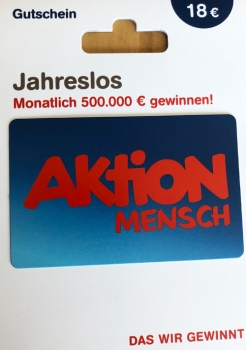 Aktion Mensch Jahreslos 18€