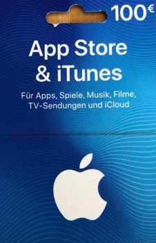 Apple Store & Itunes Guthabenkarte 100€