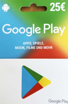 Google Play Geschenkkarte 25€