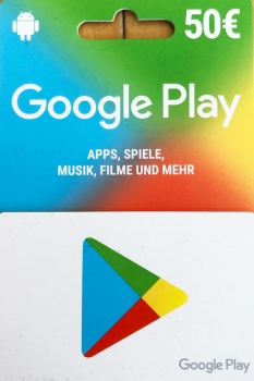 Google Play Geschenkkarte 50€