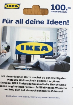 Ikea Gutschein 100€