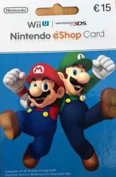 Nintendo Guthabenkarte eShop 15€
