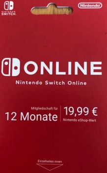Nintendo Guthabenkarte Switch19,99€
