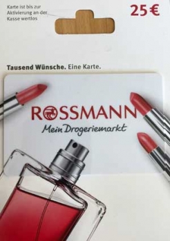 Rossmann Guthabenkarte 25,00€