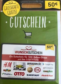 Wunschgutschein 50,00€