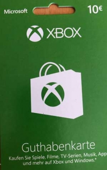 XBOX Guthabenkarte 10,00€