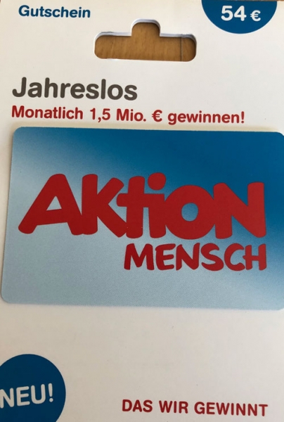 Aktion Mensch Jahreslos 54€